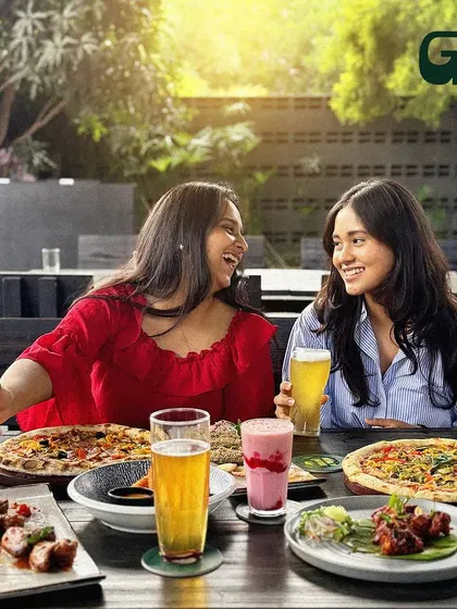Sharing laughs and a delicious spread of food with friends is what we're all about.