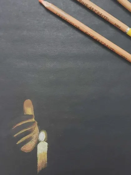 The tools of my other trade. These art pastels help me channel my creativity, which is the same intuitive force I use to decode the energy of a space.