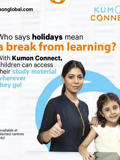Holidays don't have to mean a break from learning. Kumon Connect allows children to access their study materials wherever they are, turning vacation time into a productive learning adventure.