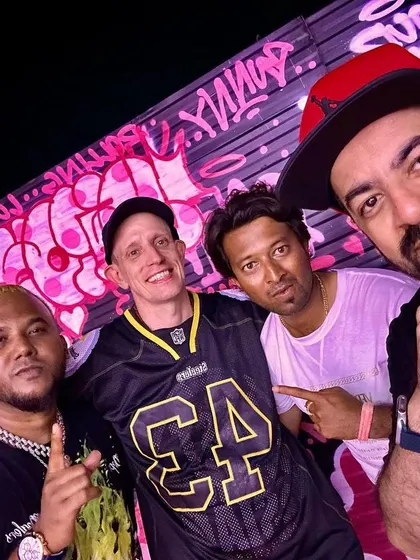 Linking up with the crew at Rolling Loud. It's always better with your people.