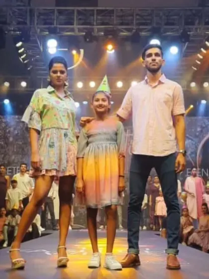 My students on the big stage at a fashion event. I am so proud to see them take what they've learned in class and shine under the spotlights.