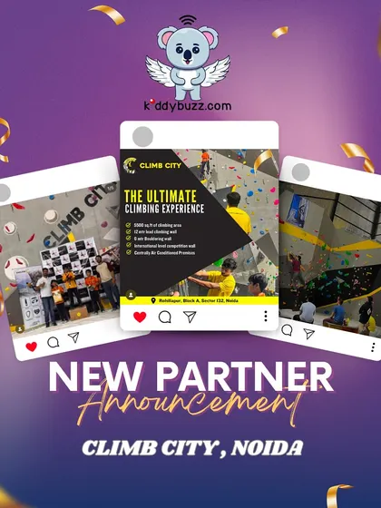 For the adventurous kids, Climb City in Noida is the coolest indoor climbing zone. It's a great way to build strength and confidence, and you get a 10% discount through Kiddybuzz.