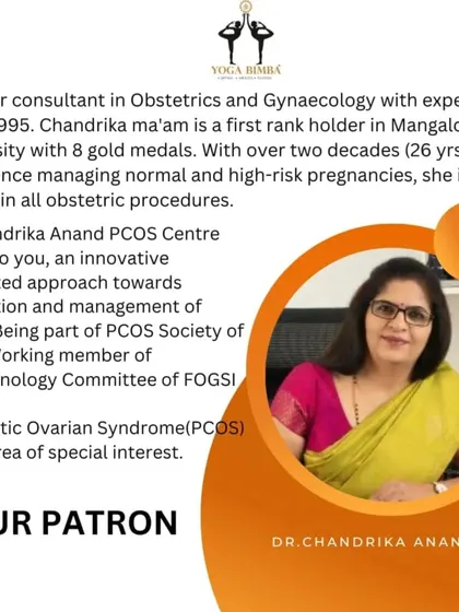 Introducing one of our esteemed patrons, Dr. Chandrika Anand. Her expertise in women's health and PCOS has brought invaluable knowledge to our community.