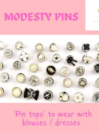 A simple styling tip can make a huge difference. Modesty pins are a discreet and elegant solution for blouses or dresses with gaps, ensuring a polished and appropriate look.