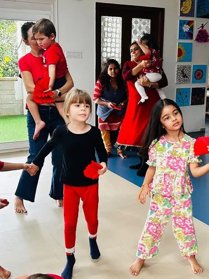 We celebrated the 'Tomatina' festival with a fun, mess-free activity. Embracing diverse cultural celebrations helps create an inclusive and welcoming environment for all our families.