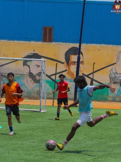 From setup to strike. This sequence shows a player mastering the art of shooting, one repetition at a time, to build the skills of a true goalscorer.