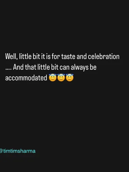 While I emphasize that food is fuel, I also believe in balance. A small amount of food for taste and celebration can always be accommodated within a healthy, sustainable lifestyle. It's about moderation, not deprivation.