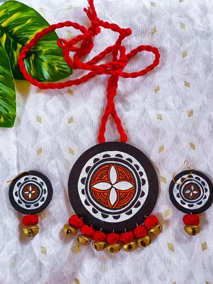 These images showcase the wide variety of my fabric jewelry collection, including different prints, paintings, and color combinations, all available for wholesale.