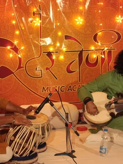 The dynamic interplay between the Sarod and Tabla is a highlight of our instrumental concerts, a conversation between melody and rhythm.