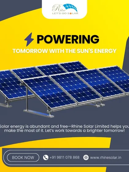 'Powering Tomorrow with the Sun's Energy'. This poster is my promise to help you make the most of the sun's abundant and free energy for a brighter tomorrow.