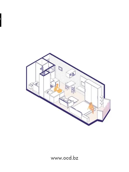 These architectural drawings and animations illustrate our planning process for the Pixel 2 apartments. They show how we meticulously organize studio and 1BHK layouts to maximize space, light, and functionality for new-age real estate investors and residents.
