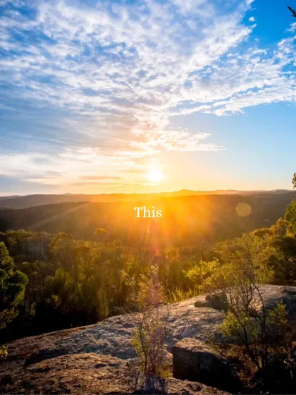 This is your sign. A glorious sunrise over a mountain range. Don't just dream about it, book the trip and go see it.