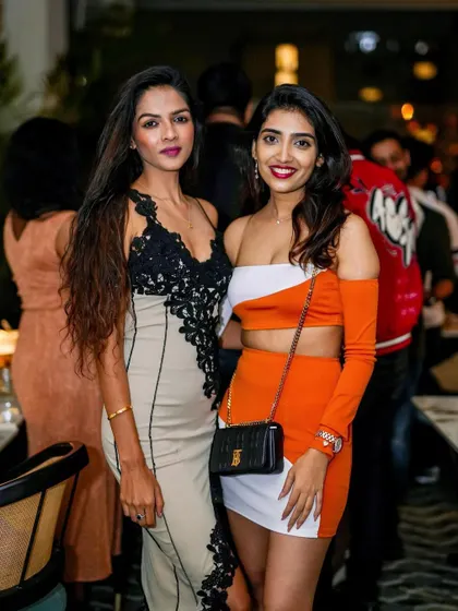 More models showcasing their high-fashion looks at our Halloween event.