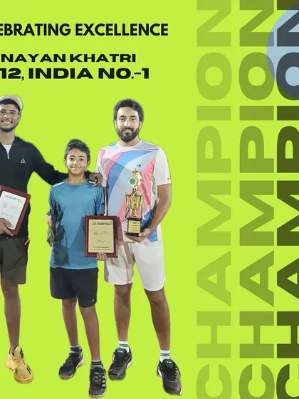 We are incredibly proud to celebrate our student, Nayan Khatri, on achieving the All India Tennis Association (AITA) No. 1 ranking for the U12 category. This is a result of immense dedication and our high-performance coaching.