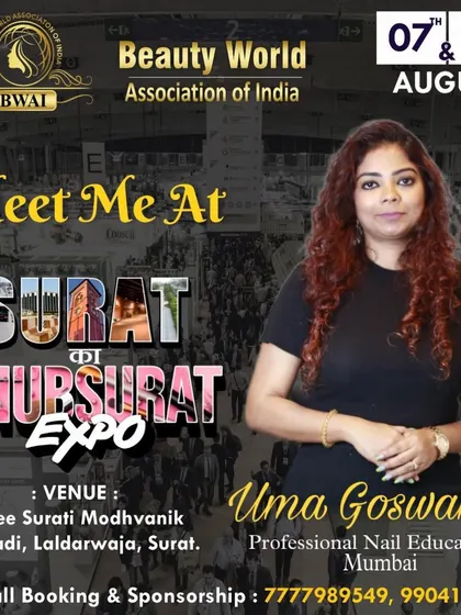 The official poster for my participation in the Surat Ka Khubsurat Expo. These events are a fantastic way to connect with aspiring artists outside of Mumbai.