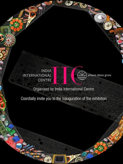 The formal invitation to my "ECOINNOVATIONS" solo exhibition in New Delhi.