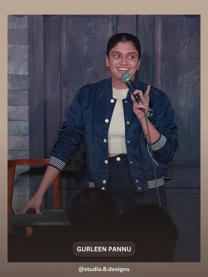 Gurleen Pannu at The Comedy Theatre. Our design for the club was all about creating a space where both performers and the audience feel connected.