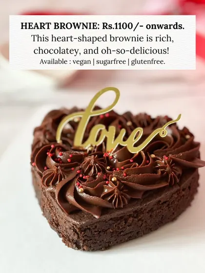 Our heart-shaped brownie is a Valentine's Day favorite. It's rich, chocolatey, and oh-so-delicious, and can be made vegan, sugar-free, and gluten-free.