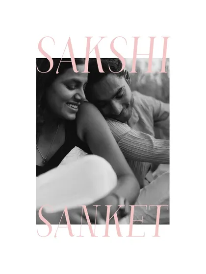 A beautifully framed black and white portrait that feels like a classic magazine cover. The soft focus and tender pose create a romantic and artistic image.