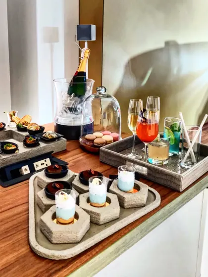 The full experience for the Range Rover launch included futuristic desserts and colourful mocktails alongside Moët & Chandon champagne. Every element was designed to feel modern, refined, and breathtaking.