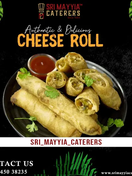 Our authentic and delicious Cheese Rolls are crispy on the outside with a gooey, cheesy filling. A perfect appetizer for any party.
