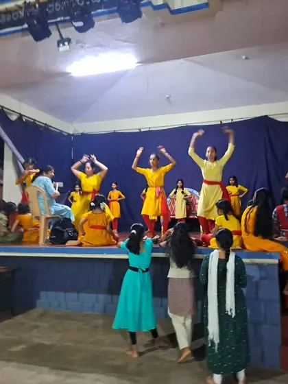 A dance performance happening within the premises of the Kotilingeshwara temple in Kundapura, a beautiful sight to behold.