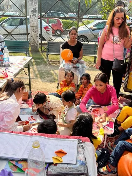 We had a fabulous time at the Kukdukoo Kids Art Fest, bringing our reading and crafting activities to a wider community.