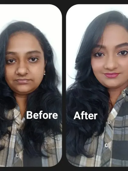 Learning to be my own canvas. This is a self-makeup look I did during my training, focusing on creating a soft, everyday glam look. It's so important to know how to work on your own face too.