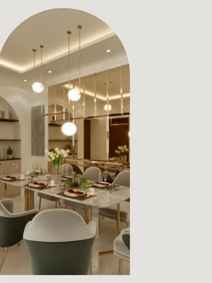 A glimpse into a new 3BHK project, captured through an arched doorway in the 3D render. This shows how I visualize the flow and feel of a space from the very beginning.