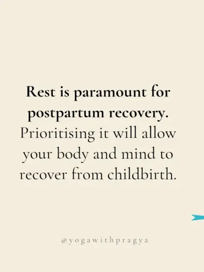 Rest is paramount for postpartum recovery. Prioritizing it allows your body and mind to heal from childbirth.