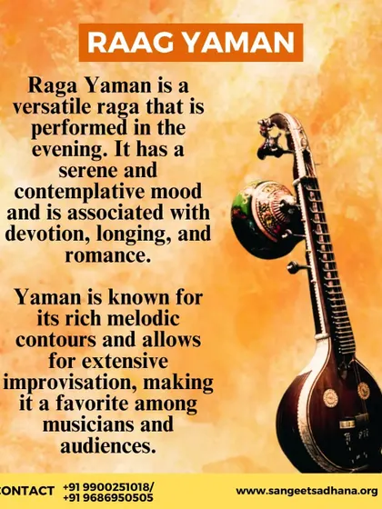 An exploration of Raag Yaman, a versatile and serene evening raag. Known for its rich melodic contours, it is a favorite among musicians for its extensive improvisational possibilities, embodying devotion, longing, and romance.