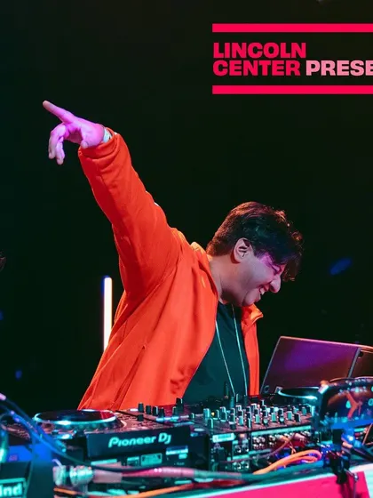 A promo shot for my Desi Dance Party at the Lincoln Center Atrium. My goal is always to hold space for joy and release, especially in prestigious venues.