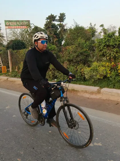 Cruising on a Tuesday morning. These 50km rides are perfect for maintaining fitness and staying connected with the group.