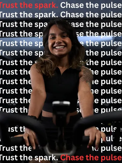 Trust the spark. Chase the pulse. It starts as a flicker, a reason to ride. Then, you become the fire.