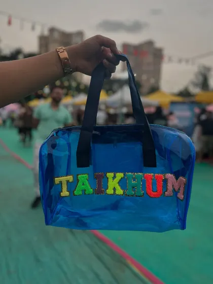This personalized blue jelly bag was a hit at one of my live events.