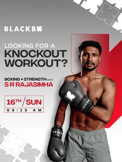 Train with a pro! We hosted a special Boxing + Strength session with national gold medalist and professional boxer S.R. Rajasimha.