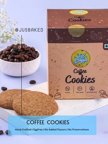 These crunchy, handcrafted Coffee Cookies are individually packed, making them a great on-the-go snack.