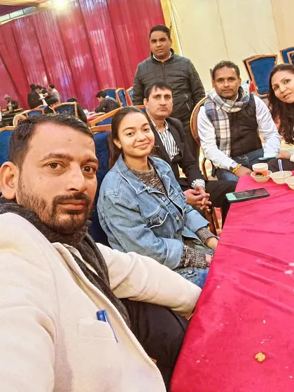 With fellow advocates during the annual elections for the Bar Association of Gautam Budh Nagar. Active participation in our professional body is crucial.