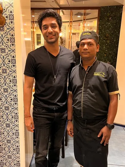 Sharan Hegde of 'Finance with Sharan' fame visiting our Bandra outlet. Where finance meets flavour.