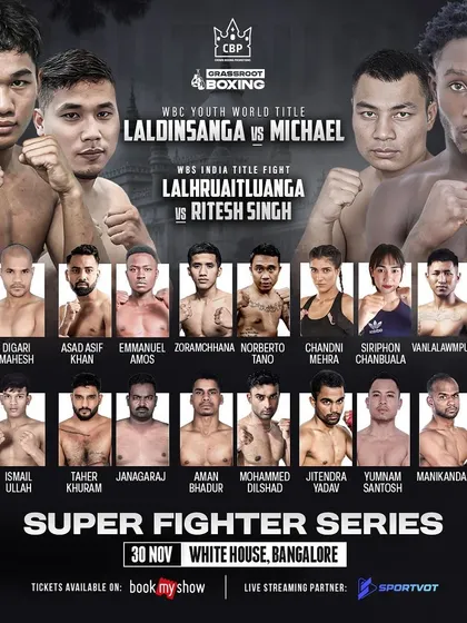 The complete fight card for a packed Super Fighter Series event. We build comprehensive cards with title fights, international bouts, and opportunities for up-and-coming talent.