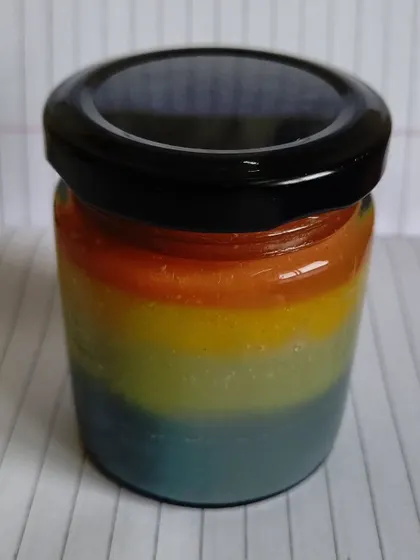 The final result of the custom Unicorn Body Butter. This shows how I can create unique, personalized skincare products for special gifts or just to treat yourself.