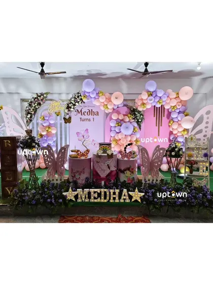 The full stage view of the butterfly party.