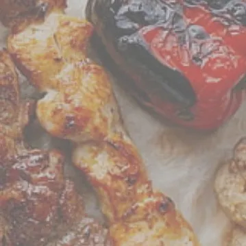 A perfectly grilled chicken skewer, juicy and full of flavor. This is just one of the many delicious items on our barbecue menu.