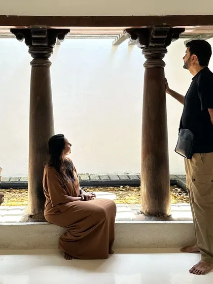 Finding inspiration together. We believe in continuous learning and often visit architectural landmarks to study the work of masters, which informs and enriches our own design practice.