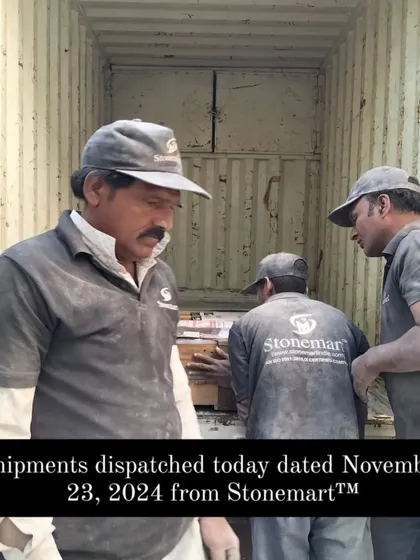 My team loading the dispatched shipments.