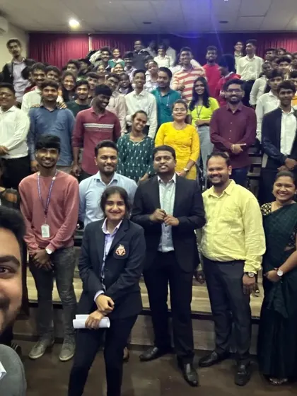 Another group selfie, capturing the positive energy in the room.