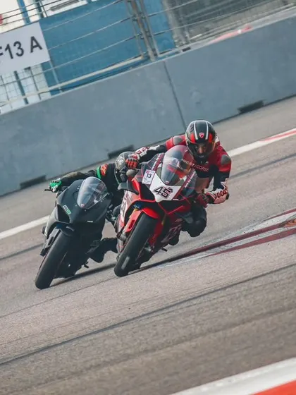 This series of images captures the raw passion and fearless spirit of our racers, pushing their limits on various bikes like the ZX-10R, Ducati Panigale, and KTM at our track events.