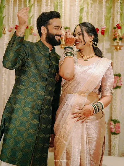 Dancing and laughing together, this couple's joy is palpable. We capture the energy of your celebration.