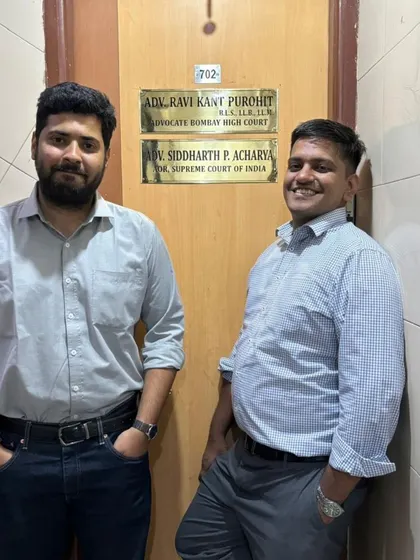 The nameplate outside our Mumbai office, shared with my esteemed colleague. This marks our official presence in the city.