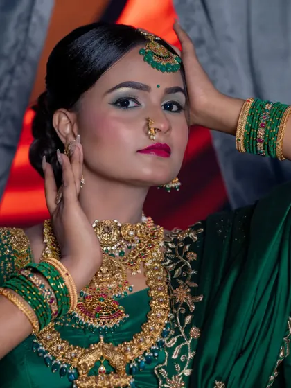 A close-up portrait from the class demonstration.